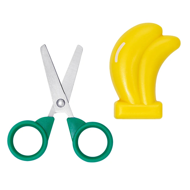 Fniiva 1Pc Children Scissors Fruit Shaped Safety Scissors for Children's DIY Handmade Craft Paper Cutting Tool