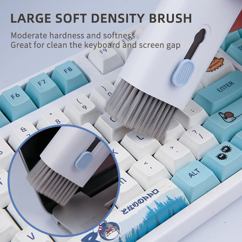 7 in 1 Computer Keyboard Cleaner Kit Brush Cleaning Pen For AirPods Laptop Bluetooth Earphones Clean Tools Keycap Puller Set