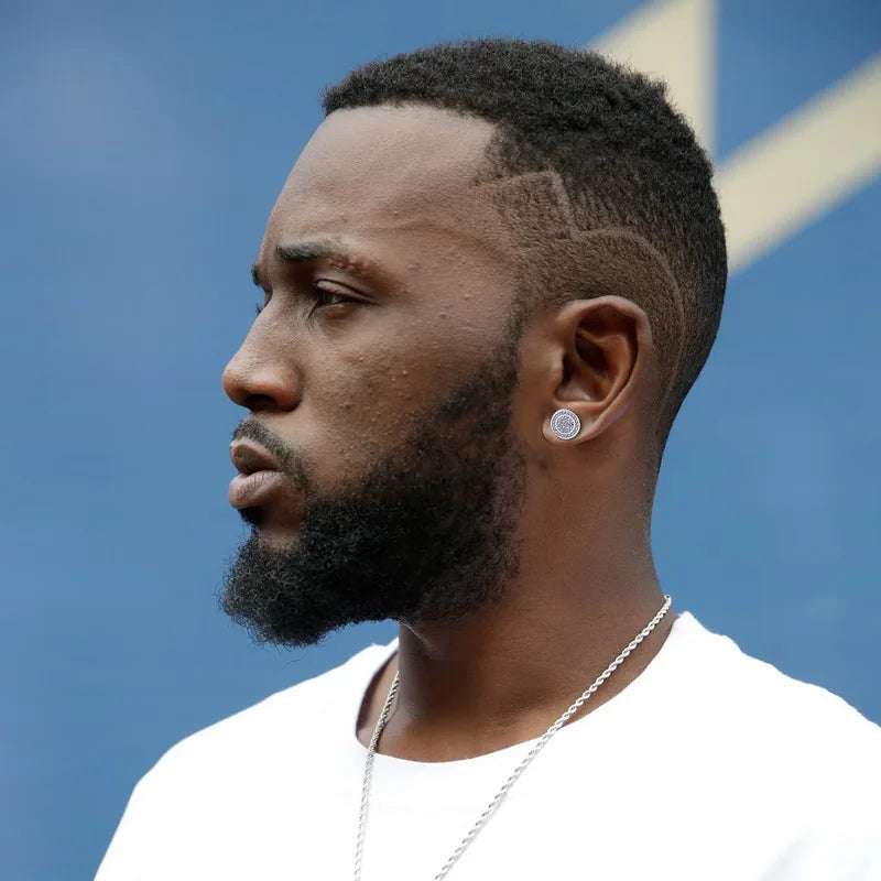 Hip-hop Ice Studded Earring for Men