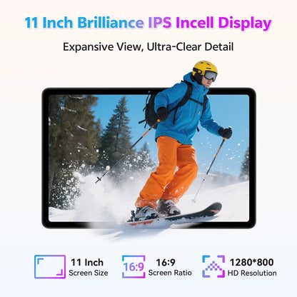 SVITOO 11 inch Tablet Android 15 12GB RAM 128GB ROM Octa Core 8000mah 2025 Tablet for Drawing Office Study HD Android Tablets