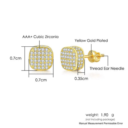 Hip-hop Ice Studded Earring for Men