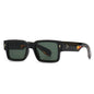Midnite Star Ins Popular Fashion Square Rivets Men Sunglasses Vintage Punk Gradient Women Trending Dark Green Sun Glasses UV400