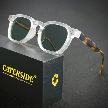 CATERSIDE New Retro Punk Men Sunglasses Square Personalized Design Glasses Women's Fashion Party Business Glasses Festival Gift