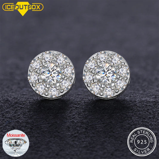 Moissanite Diamond Ear Studs Earring