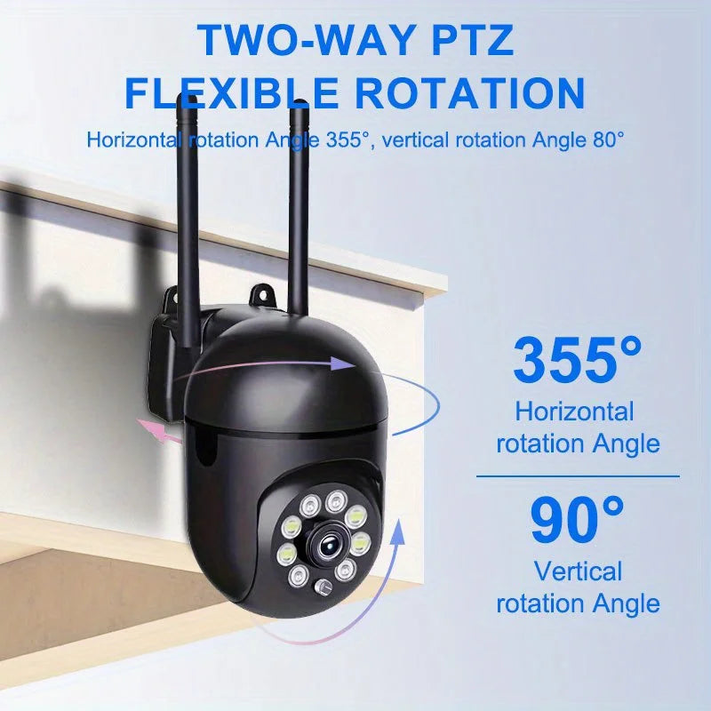 Wifi Camera New 4X Digital Zoom AI Human Detect Wireless Cameras for home security Surveillance IP CCTV indoor outdoor