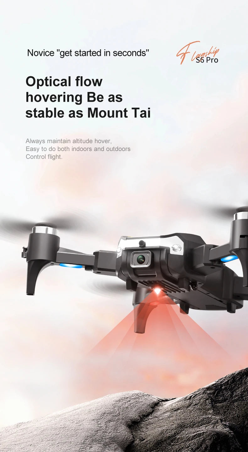 KBDFA G6 Drone Professional  4K HD Camera 8K No GPS Obstacle Avoidance RC Helicopter Brushless WIFI FPV Foldable Quadcopter Toys