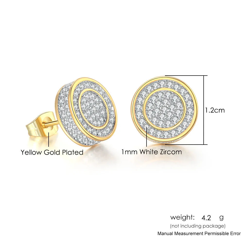 Hip-hop Ice Studded Earring for Men