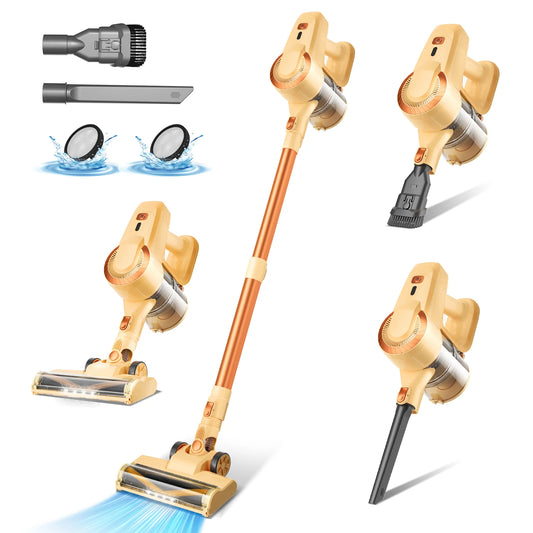 INSE N300 Cordless Vacuum Cleaners 20kPa Powerful Suction Stick Hand Vacuum Multi- Surface Cleaning for Home Pet Hair Hard Floor
