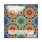 Colourful Fancy cloth mandala flower Art Painting 12mm/20mm/25mm/30mm Square photo glass cabochon demo flat back Making findings