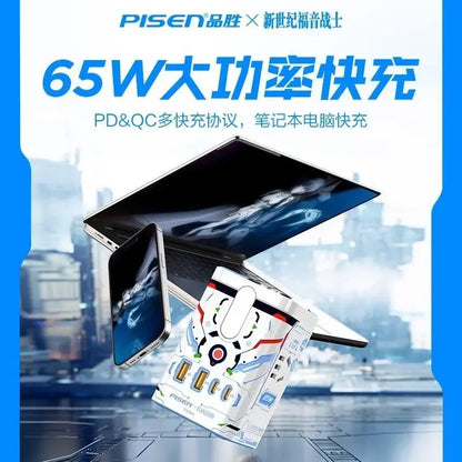 Cartoon Anime Neon Genesis Evangelion EVA Multi functional Socket Asuka Ayanami Desktop Decoration Mobile Computer Accessories