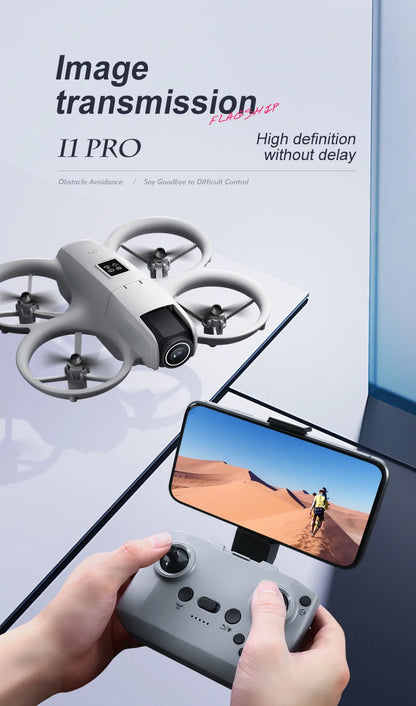 NEW i1PRO Mini Drone 8K HD Dual Camera Aerial Intellig Obstacle Avoidance Optical Flow Hover Avoidance Four-Axis RC Drone 10000M