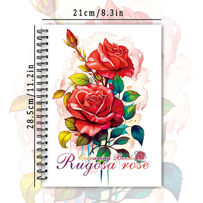 Spiral Coloring book -30 Sheets adult coloring book, 11.3 x 8.3 inches, 100g thick paper, drawing book, homecoming holiday gift