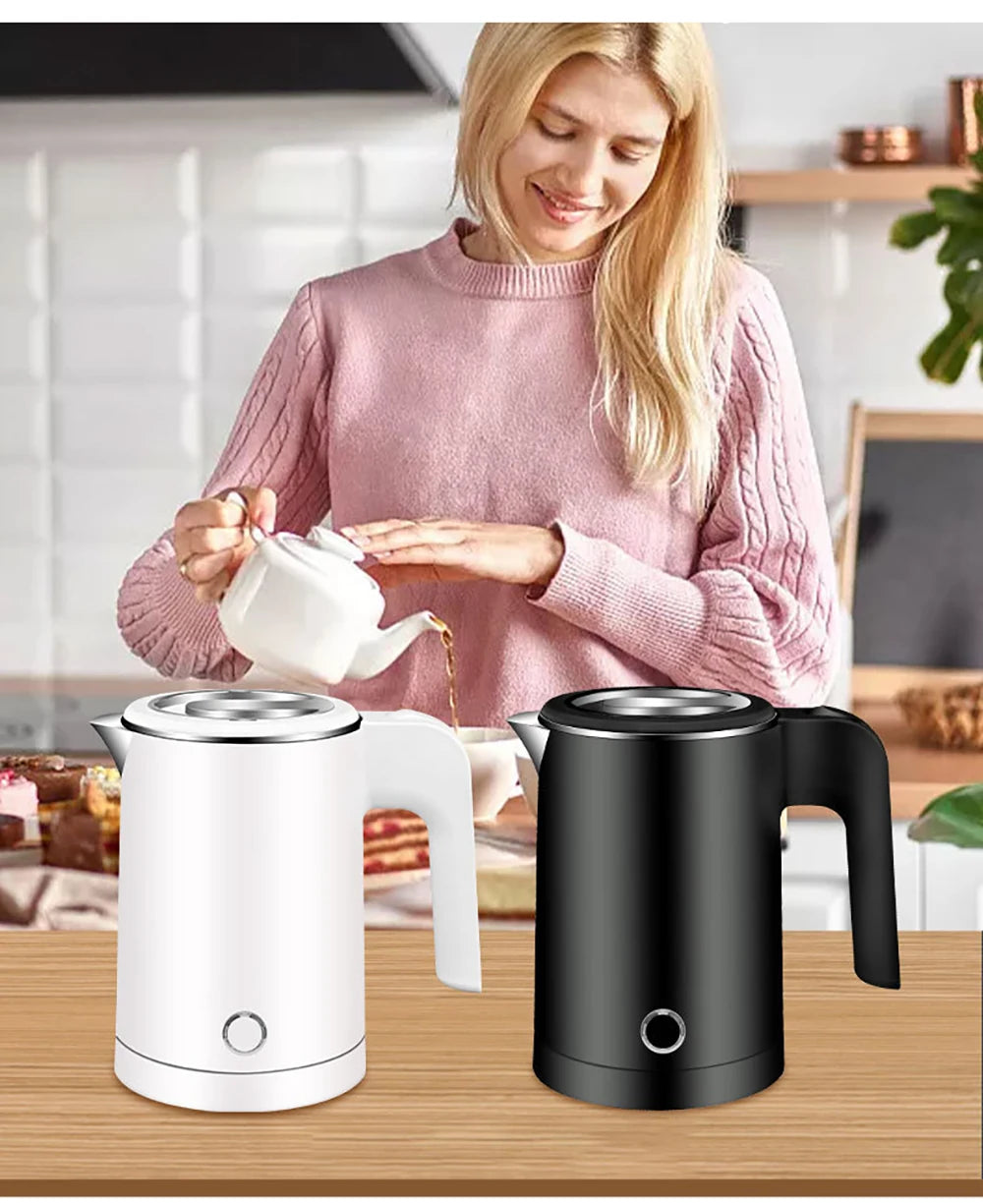 0.6L  Portable Travel Electric Kettle 304 Stainless Steel Household Coffee and Tea Electric Kettle 600W Kitchen Electric Kettle