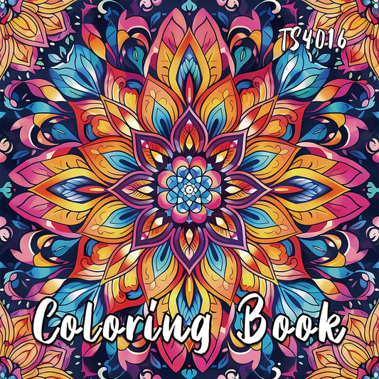 1pc,Teen Colouring Book - 30 Sheet Spiral Colouring Book, 8.3x 8.3 inches, 100gsm Thick Paper, Christmas, Halloween Gift