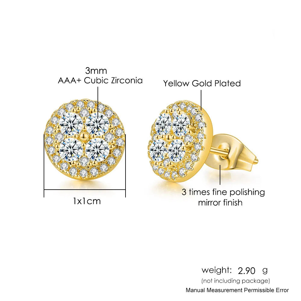 Hip-hop Ice Studded Earring for Men