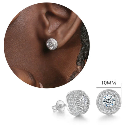 Hip-hop Ice Studded Earring for Men