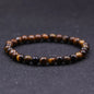 Minimalist Natural Stone Tiger Eye Bracelet Unisex 4/6/8/10/12mm Buddha Beaded Braclet Meditation Yoga Leisure Accessories Joias