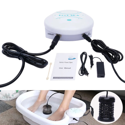 Ionic Detox Foot Bath Spa Machine Portable Salon Ion Aqua Foot Bath Cleanse Hine Beauty Kit