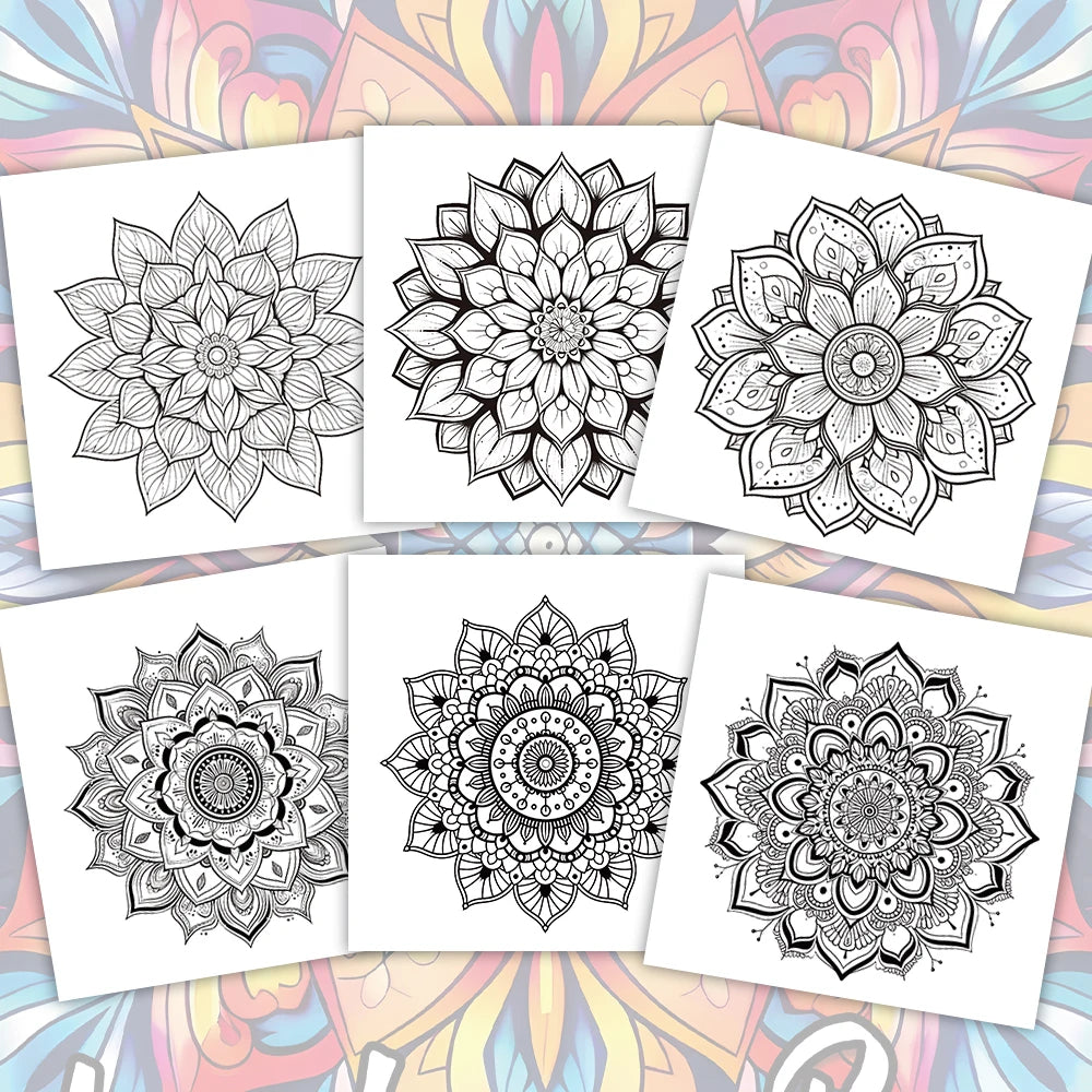 1pc,Teen Colouring Book - 30 Sheet Spiral Colouring Book, 8.3x 8.3 inches, 100gsm Thick Paper, Christmas, Halloween Gift