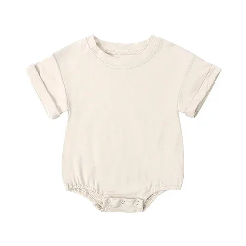 Bamboo Fiber Baby Girl Bodysuit Fashion Solid Short Sleeve Baby Boy Clothes Summer Newborn Clothes Knitted Romper 3-24 Months
