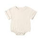 Bamboo Fiber Baby Girl Bodysuit Fashion Solid Short Sleeve Baby Boy Clothes Summer Newborn Clothes Knitted Romper 3-24 Months