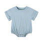 Bamboo Fiber Baby Girl Bodysuit Fashion Solid Short Sleeve Baby Boy Clothes Summer Newborn Clothes Knitted Romper 3-24 Months