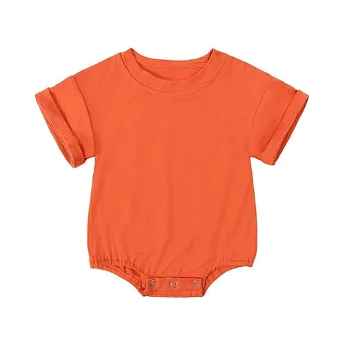 Bamboo Fiber Baby Girl Bodysuit Fashion Solid Short Sleeve Baby Boy Clothes Summer Newborn Clothes Knitted Romper 3-24 Months