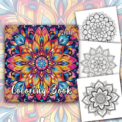 1pc,Teen Colouring Book - 30 Sheet Spiral Colouring Book, 8.3x 8.3 inches, 100gsm Thick Paper, Christmas, Halloween Gift