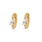 ROXI 925 Sterling Silver Classic Geometric Cubic Zirconia Earrings For Women Bride 18k Gold Plating Cartilage Ear Buckle Joias