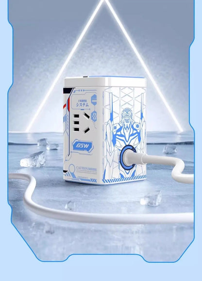 Cartoon Anime Neon Genesis Evangelion EVA Multi functional Socket Asuka Ayanami Desktop Decoration Mobile Computer Accessories