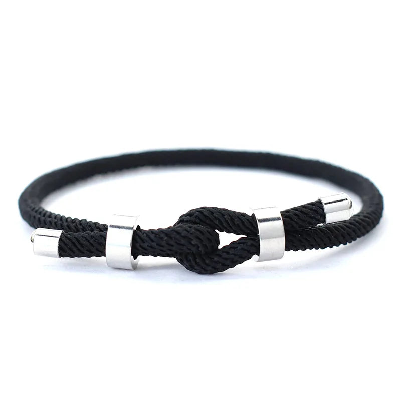 Noter Lucky Red Thread Bracelet For Men Unfading Stainless Steel Adjustable Cord Chain Braslet Pulsera Roja De Proteccion Joias
