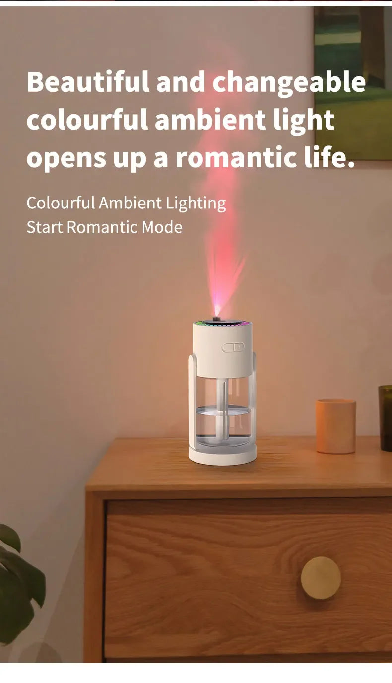 Desktop Air Car Humidifier Projection Starry Sky Top Shaking Head Humidifier Creative Hydration USB Spray Shaking Head Machine