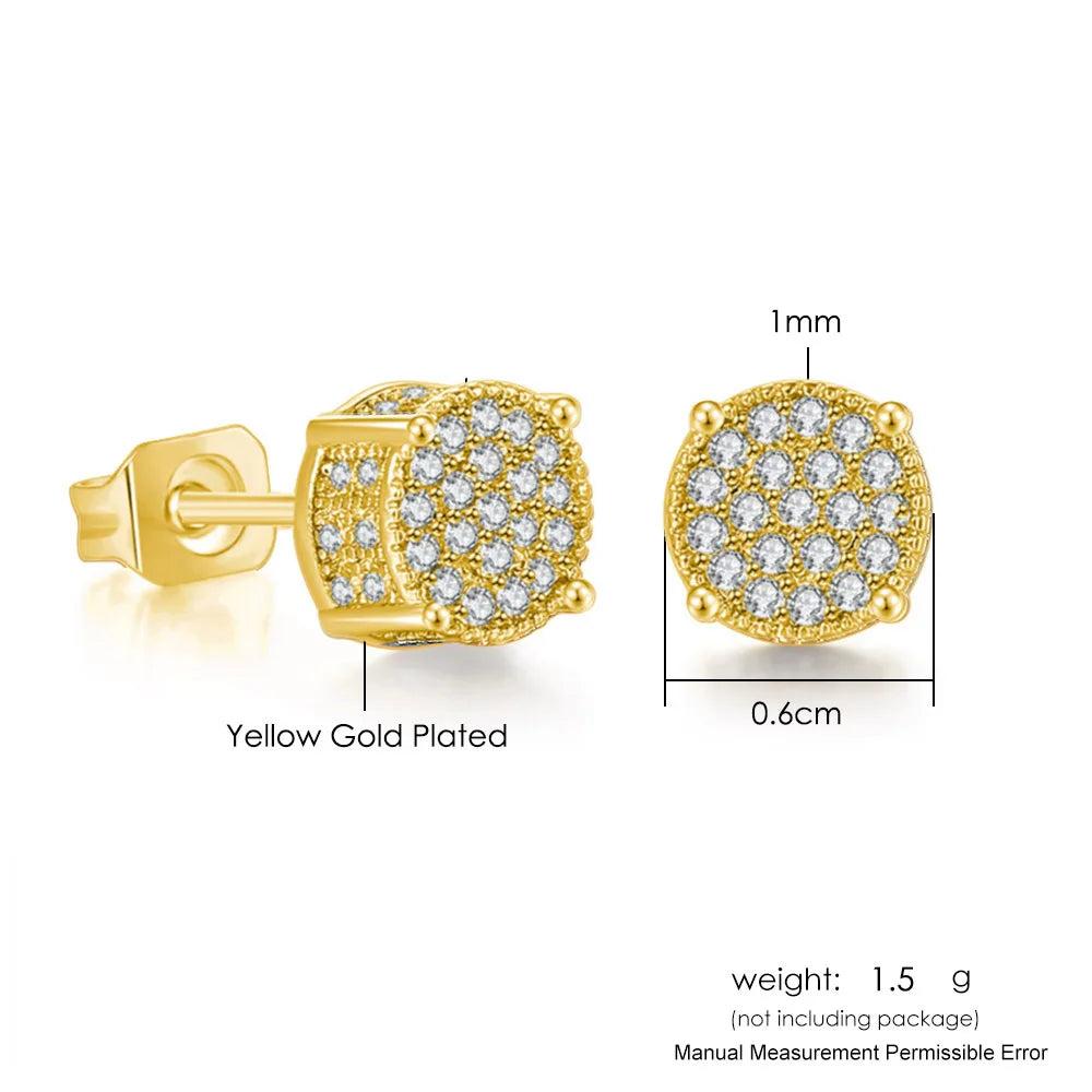 Hip-hop Ice Studded Earring for Men