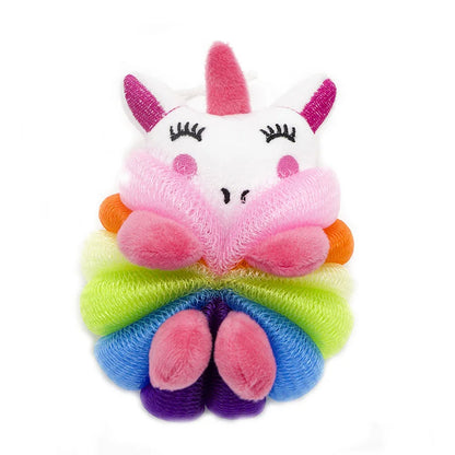 Baby bath flower ball, cute cartoon mermaid for children, soft and non scattering bath ball, bubble net