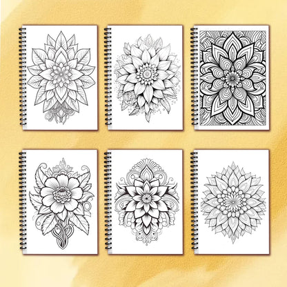 Spiral Coloring book -30 Sheets adult coloring book, 11.3 x 8.3 inches, 100g thick paper, drawing book, homecoming holiday gift