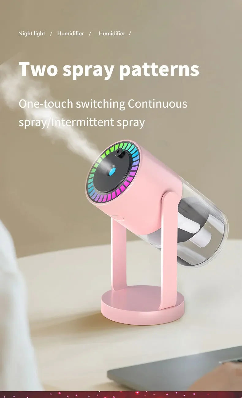 Desktop Air Car Humidifier Projection Starry Sky Top Shaking Head Humidifier Creative Hydration USB Spray Shaking Head Machine