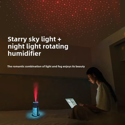 Star Projection Device Humidifier USB Ultrasonic Car Air Humidifier Household Hydrating Nebulizer