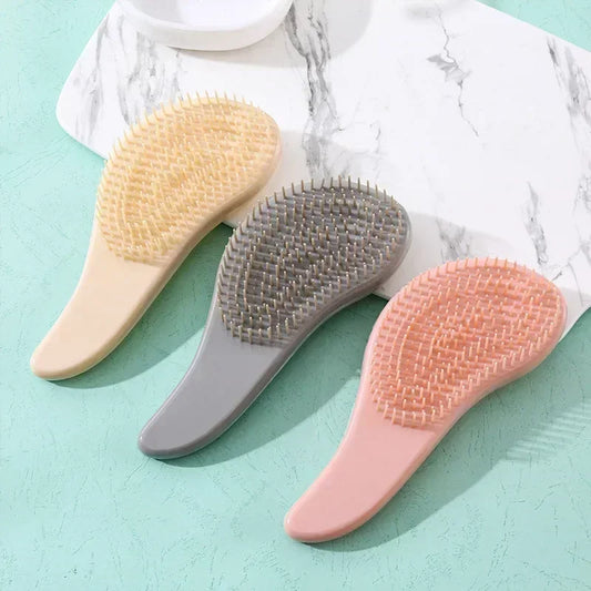 Smooth Hair Brush Plastic Mini Massage Comb Hairbrush Detangle Shower Hairbrush Comb Barber Salon Professional Hair Styling Tool