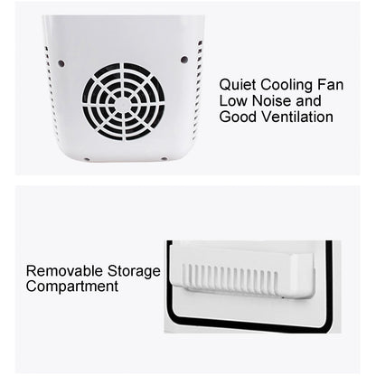 Car Refrigerator 12V Mini Portable Fridge 4L Portable Cooling Warming Freezer Food Drinke Cooling Storage Box Container For Auto