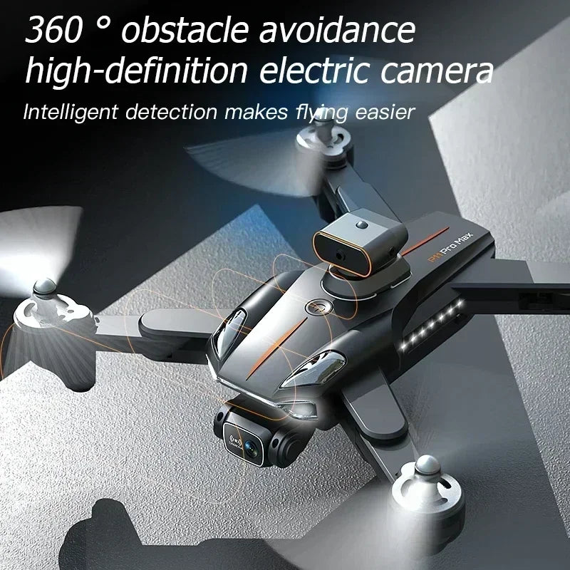NEW P11 Max RC Drones 8K Professional HD Dual Camera Wifi Four-way Intelligent Obstacle Avoidance Foldable Quadcopter Toys Gifts