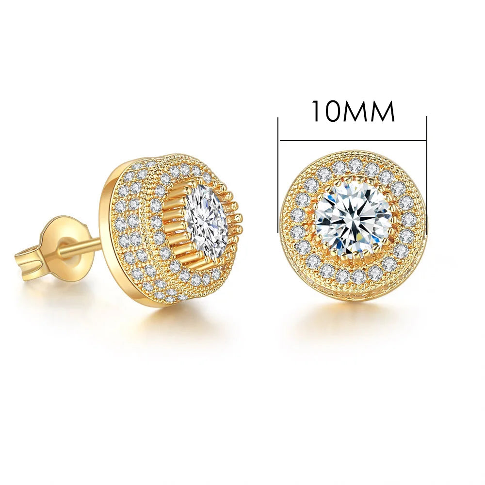Hip-hop Ice Studded Earring for Men