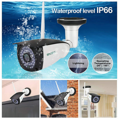 Wifi Wireless Security Camera Outdoor , SV3C 5MP Waterproof Surveillance Cameras ,Smart Home Security IP CCTV, CamHi,Onvif