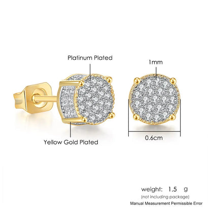Hip-hop Ice Studded Earring for Men
