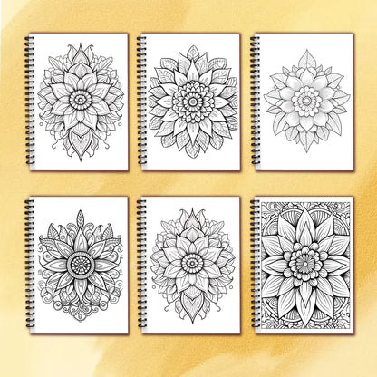 Spiral Coloring book -30 Sheets adult coloring book, 11.3 x 8.3 inches, 100g thick paper, drawing book, homecoming holiday gift