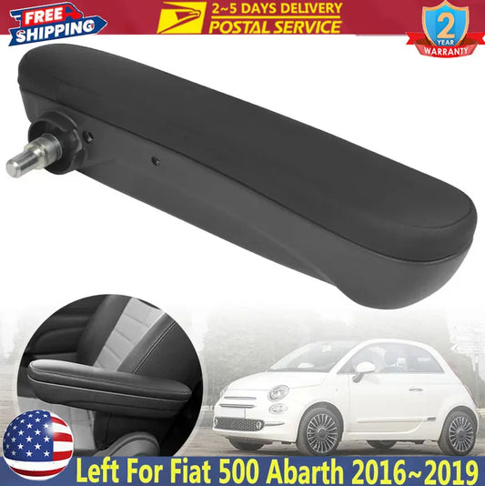 PU Leather Seat Armrest Car Front Seat Armrest Left Inboard For Fiat 500 Abarth 2016 2017 2018 2019 Armrest Assembly 6BV48KRLAA