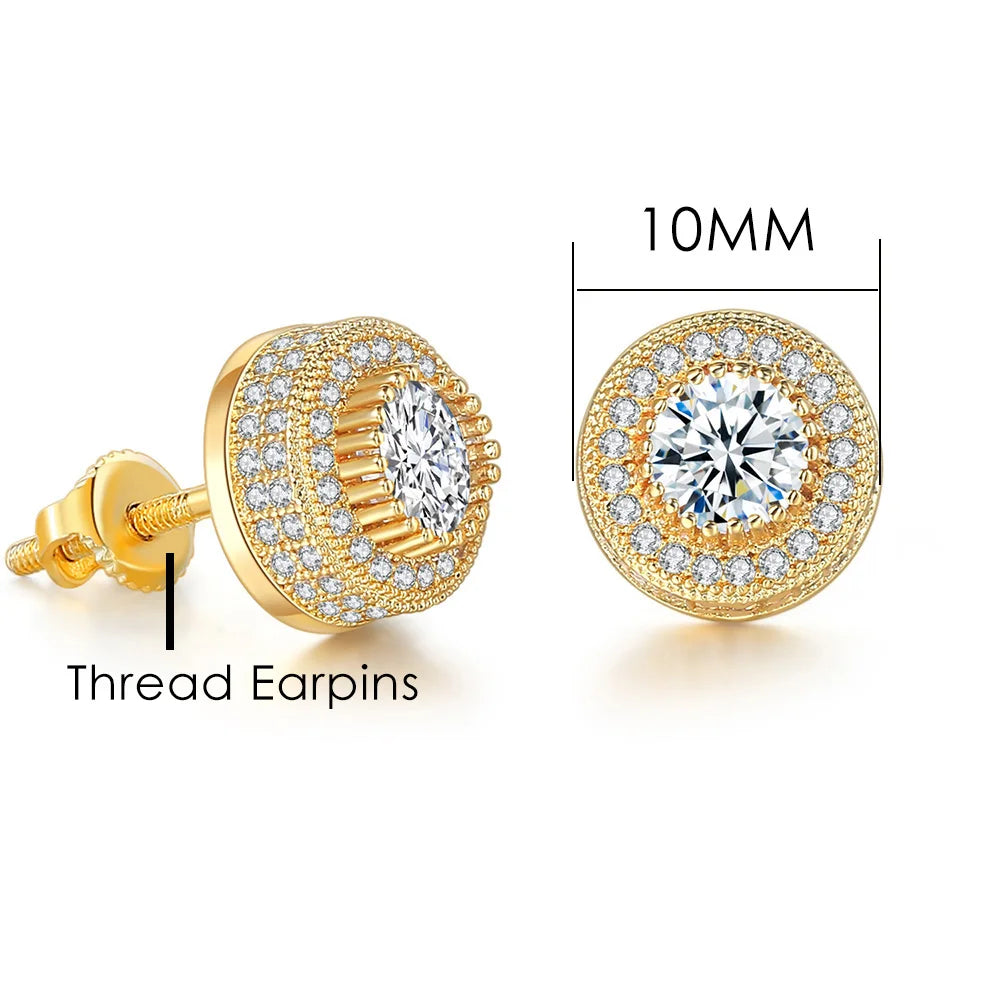 Hip-hop Ice Studded Earring for Men