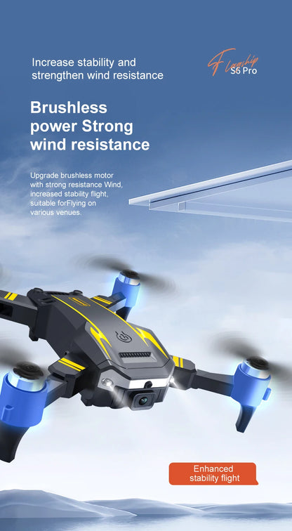 KBDFA G6 Drone Professional  4K HD Camera 8K No GPS Obstacle Avoidance RC Helicopter Brushless WIFI FPV Foldable Quadcopter Toys