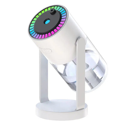 USB Car Air Humidifier Starry Sky Color Night Light Rotating 280ml Small Silent Vehicle Home Air Humidification Big Fog